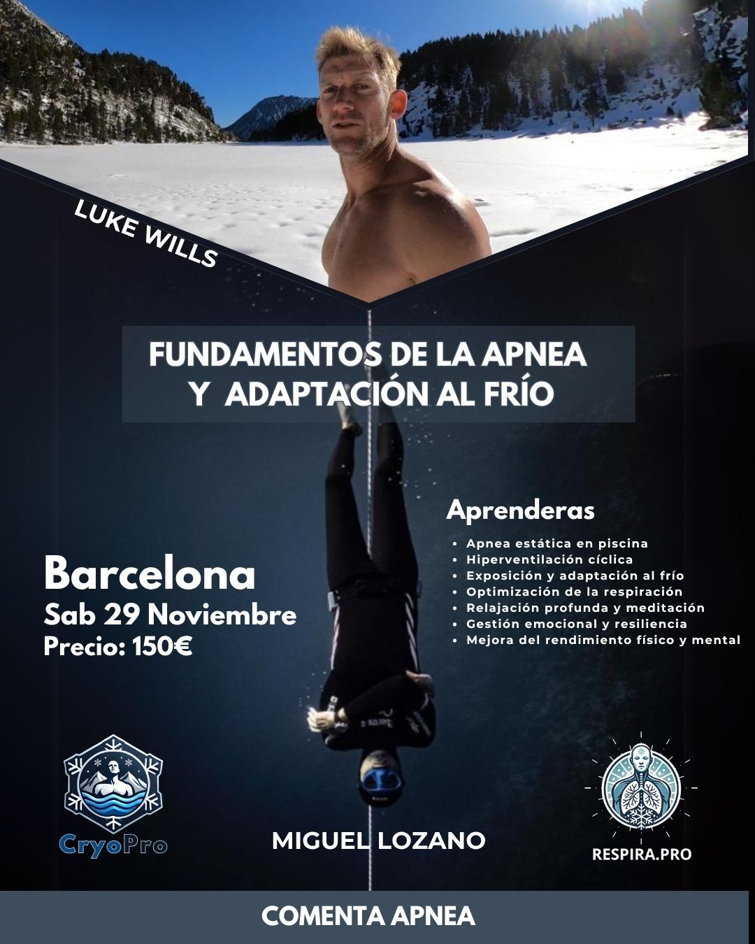 fundamentos apnea y adaptacion al frio en Barcelona